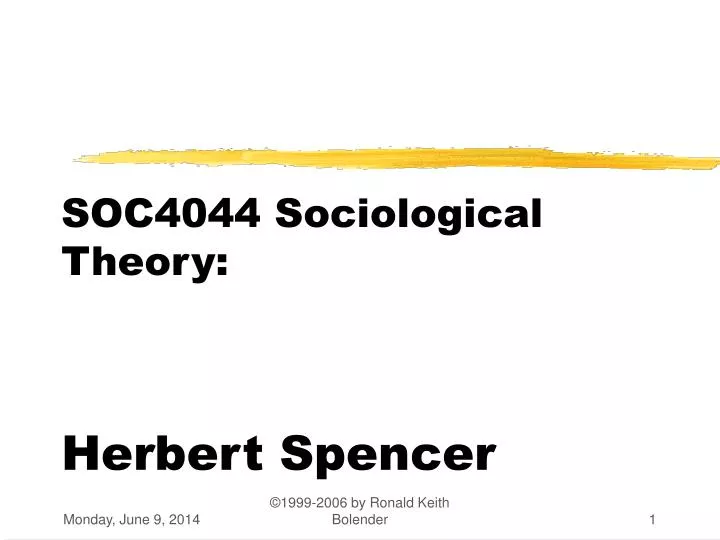 soc4044 sociological theory herbert spencer