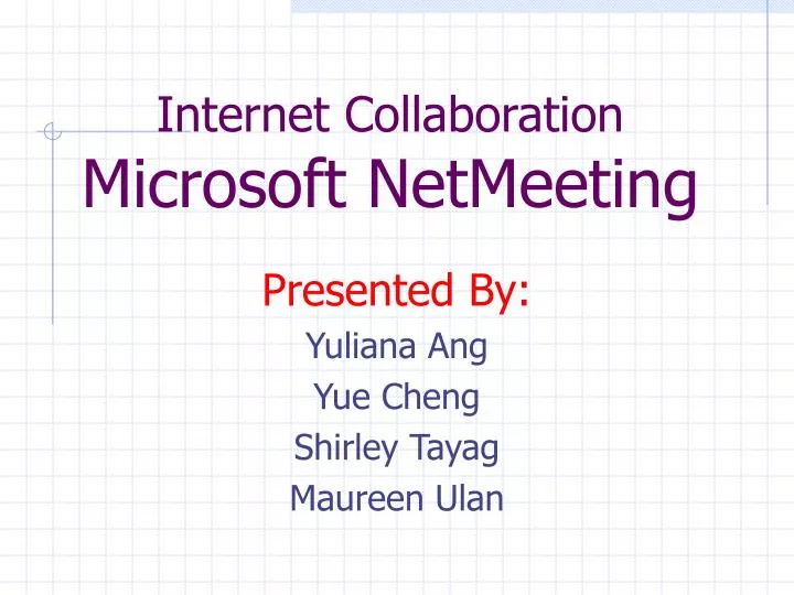 internet collaboration microsoft netmeeting