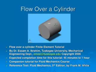 Flow Over a Cylinder