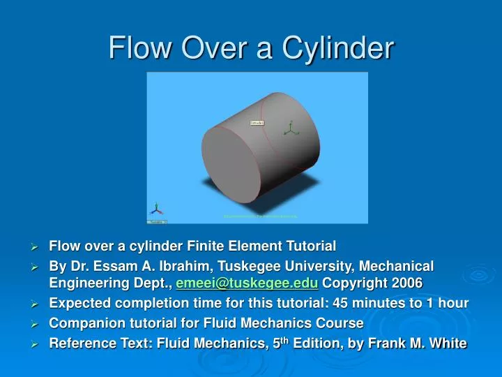 flow over a cylinder