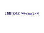 IEEE 802.11 Wireless LAN - slide 1