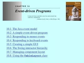 Chapter 10—Event-driven Programs