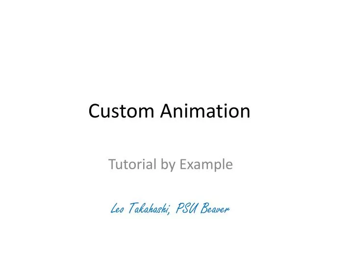 custom animation