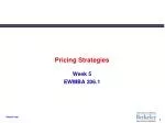 Pricing Strategies - slide 1