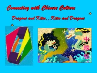 Connecting with Chinese Culture Dragons and Kites…Kites and Dragons