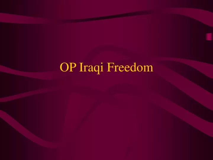 op iraqi freedom
