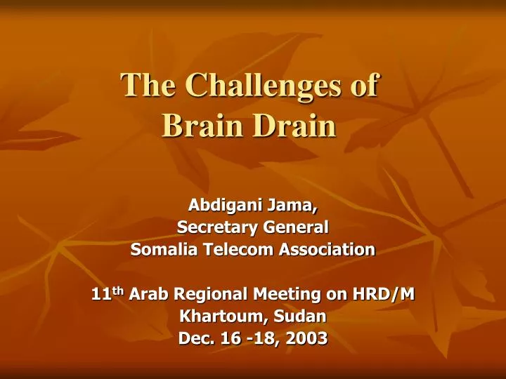 the challenges of brain drain