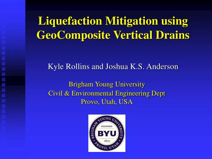 liquefaction mitigation using geocomposite vertical drains