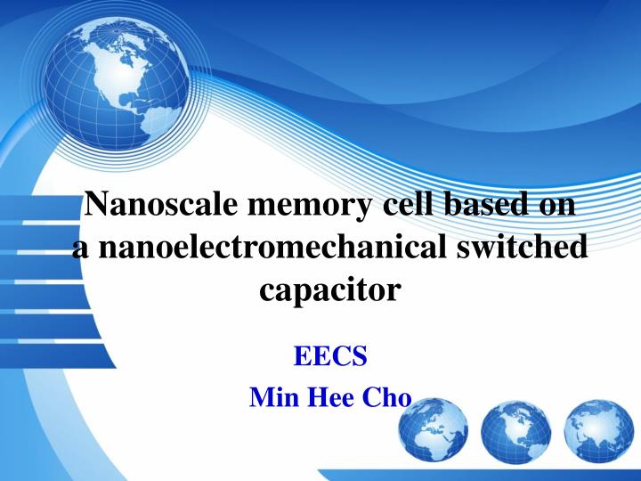 nanoscale memory cell based on a nanoelectromechanical switched capacitor