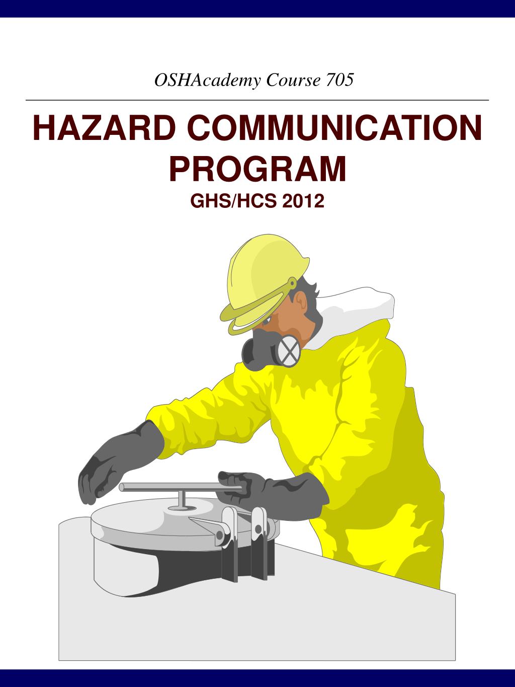 PPT - HAZARD COMMUNICATION PROGRAM GHS/HCS 2012 PowerPoint Presentation ...