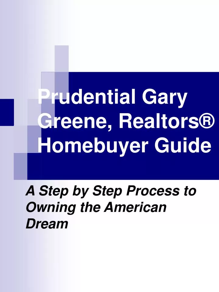 prudential gary greene realtors homebuyer guide