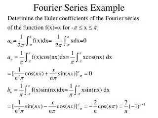 Fourier Series Example