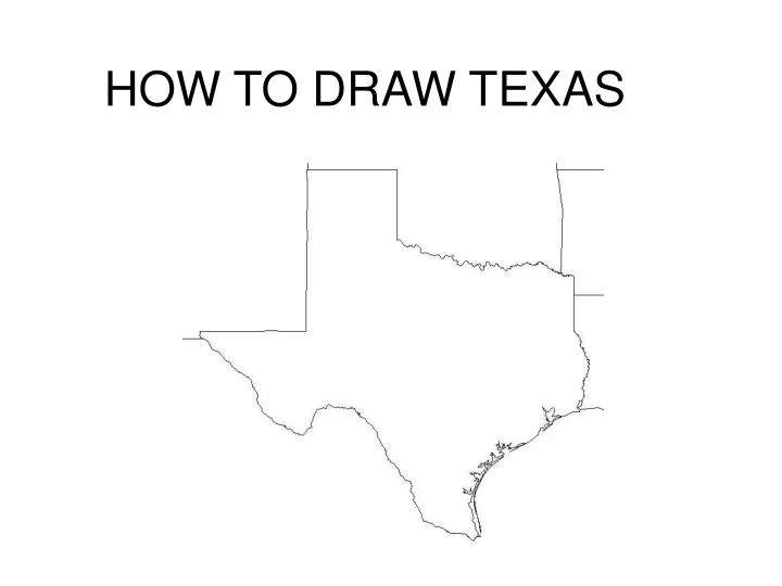 how to draw texas