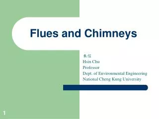 Flues and Chimneys