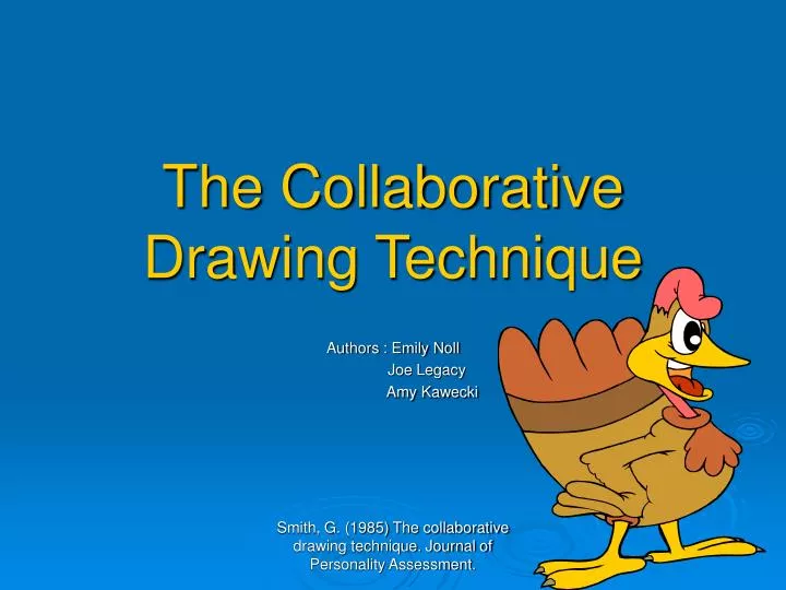 the collaborative drawing technique