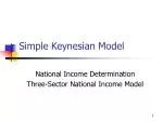 Simple Keynesian Model - slide 1