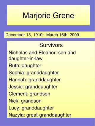 Marjorie Grene