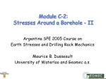 Module C-2: Stresses Around a Borehole - II - slide 1