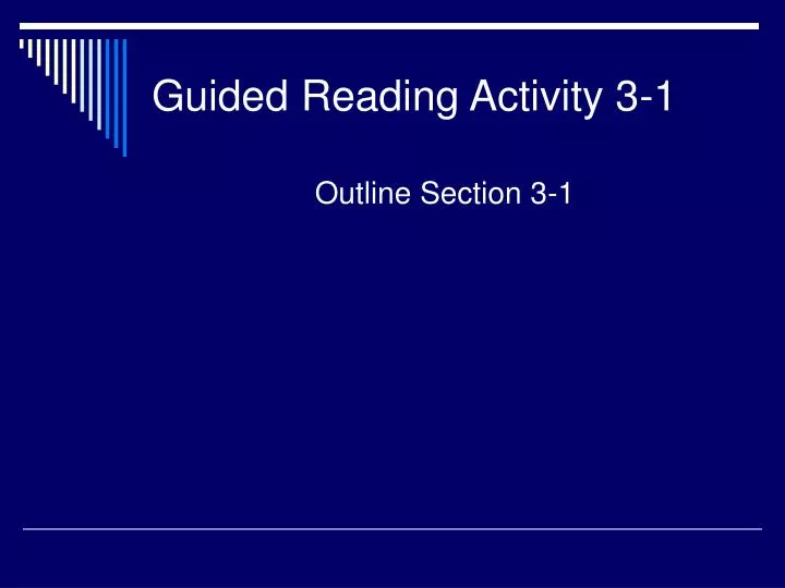guided reading activity 3 1