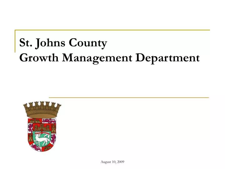 st johns county growth management department