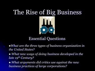 the rise of big business