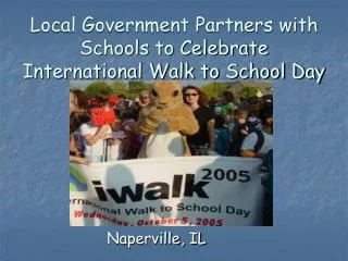 Local Government Partners with Schools to Celebrate International Walk to School Day