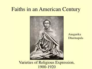 Faiths in an American Century