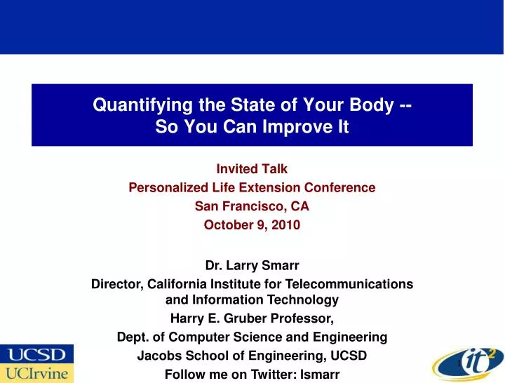 quantifying the state of your body so you can improve it