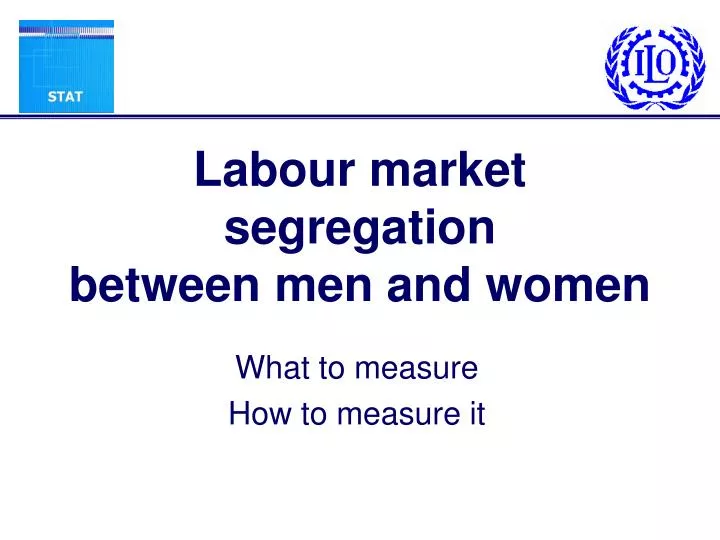 labour market segregation between men and women