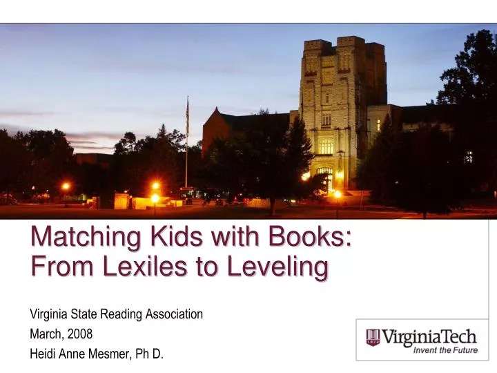 matching kids with books from lexiles to leveling