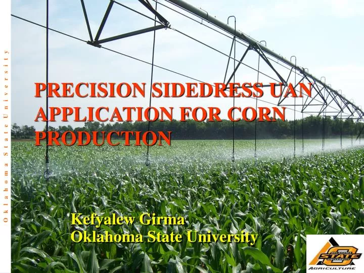 precision sidedress uan application for corn production