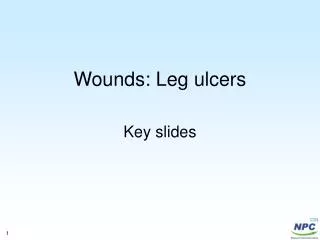 Wounds: Leg ulcers