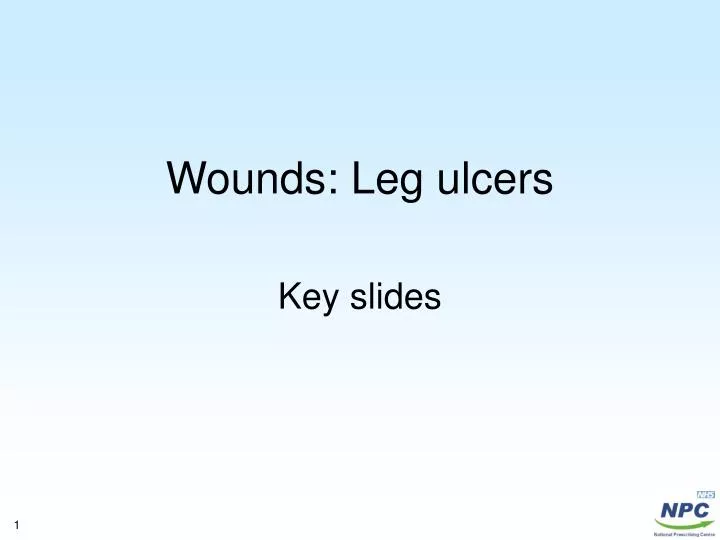 wounds leg ulcers