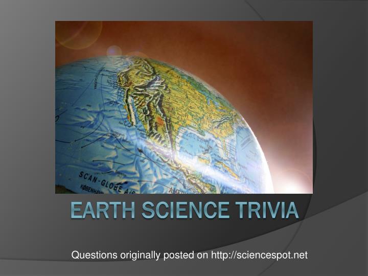 questions originally posted on http sciencespot net