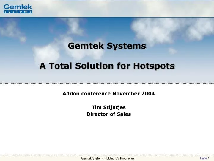 gemtek systems a total solution for hotspots