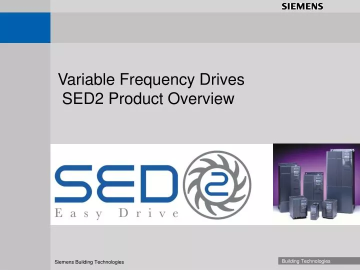 variable frequency drives sed2 product overview