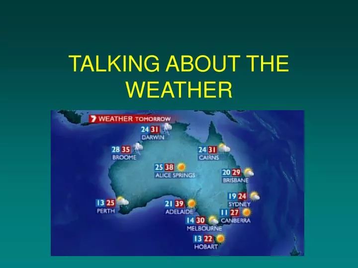 talking about the weather