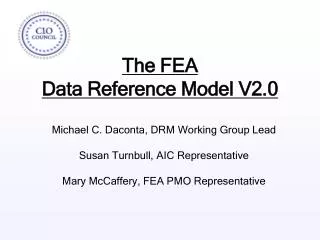The FEA Data Reference Model V2.0
