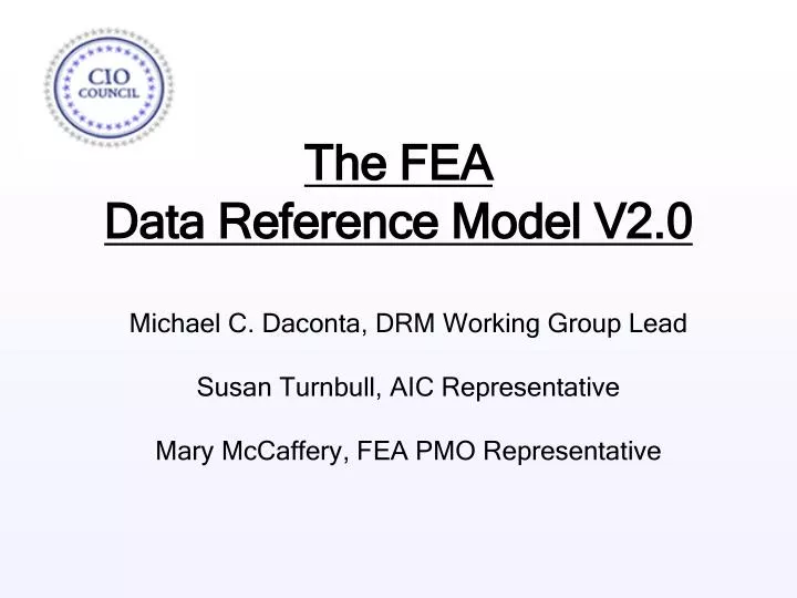 the fea data reference model v2 0