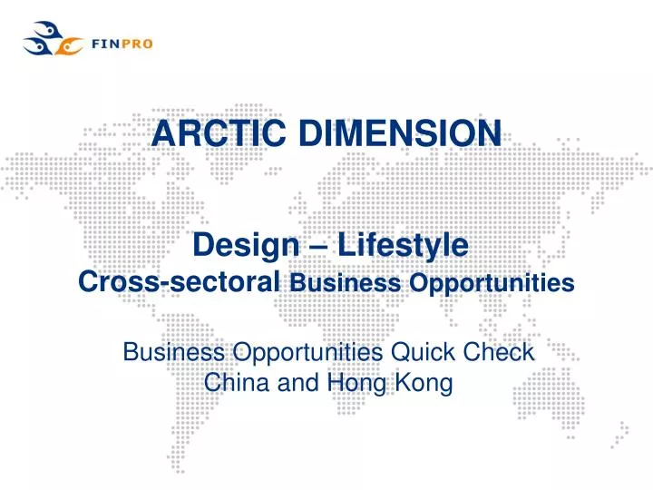 arctic dimension design lifestyle cross sectoral business opportunities