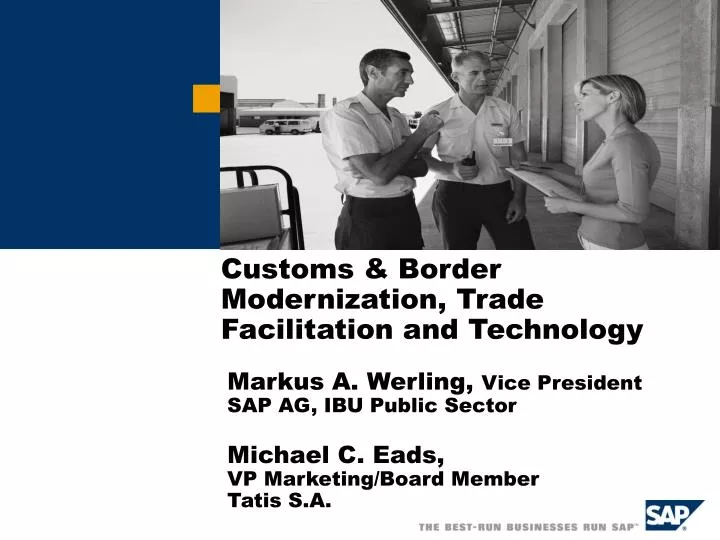customs border modernization trade facilitation and technology