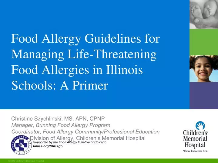 food allergy guidelines for managing life threatening food allergies in illinois schools a primer