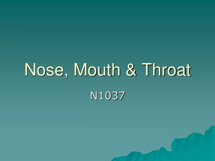 nose mouth throat
