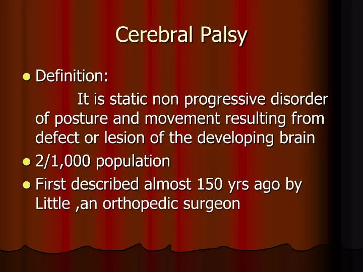 cerebral palsy