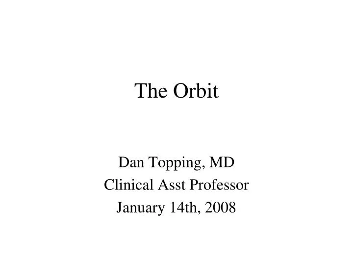 the orbit