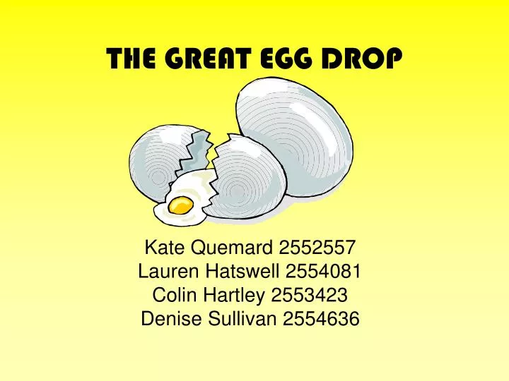 the great egg drop