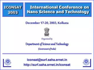 Organized by Department of Science and Technology (Government of India)