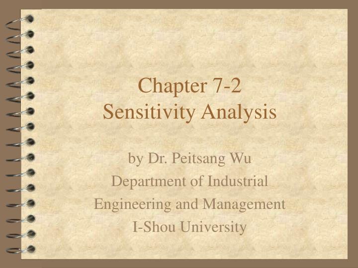 chapter 7 2 sensitivity analysis