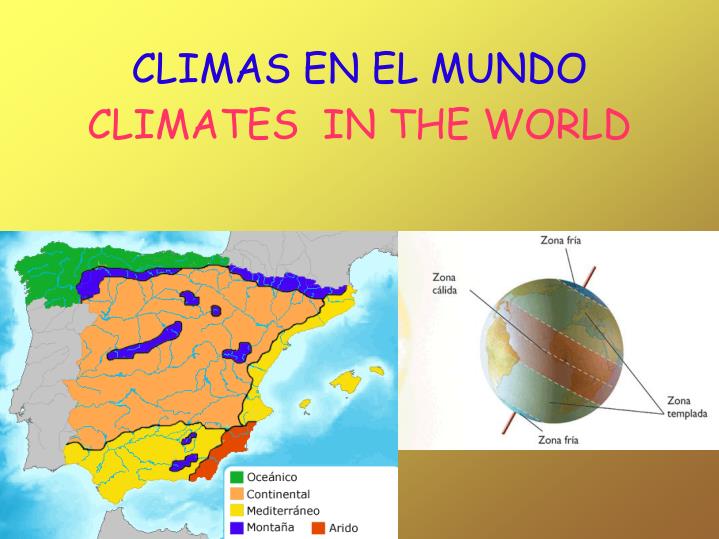 climas en el mundo climates in the world