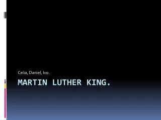 Martin Luther King (religión)
